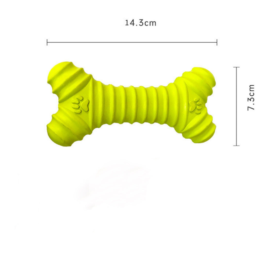Dog Rubber Toy Orange Squeakery Bone