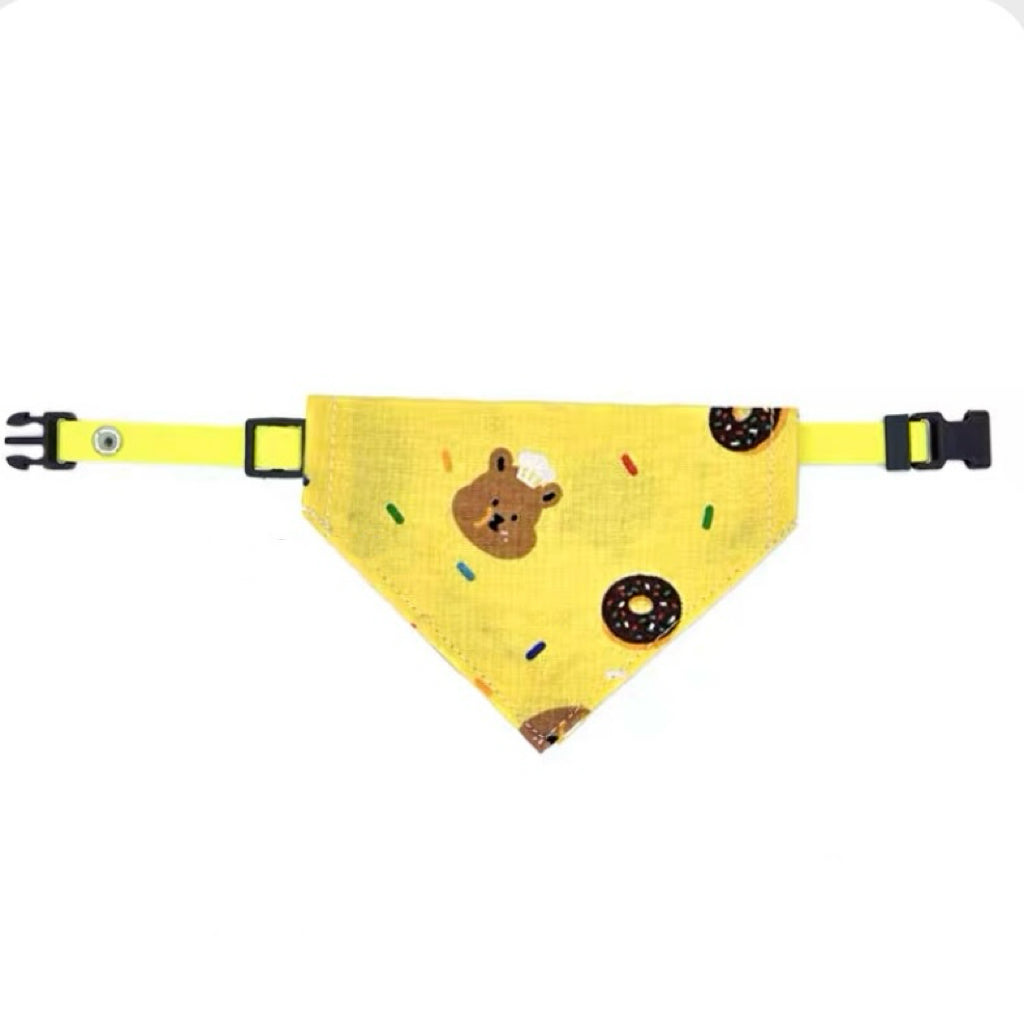 Cat Triangle Bandana - Donut Bear