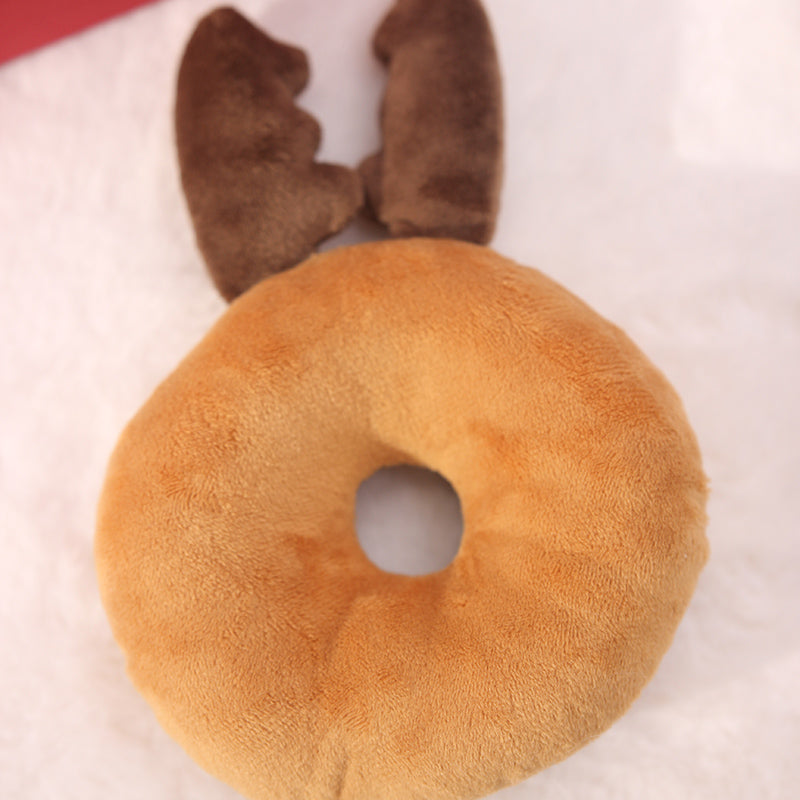 Dog Plush Toy - Christmas Donut “Reindeer”