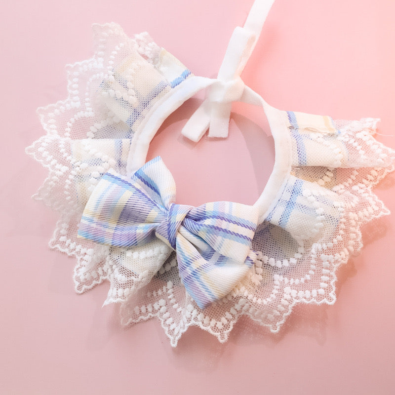 Cat Princess Bow Lace Collar