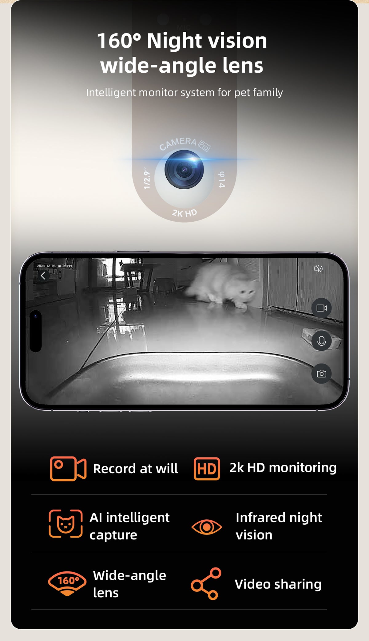 Petwant Smart Feeder 4.5L with built-in Camera Wifi APP Control