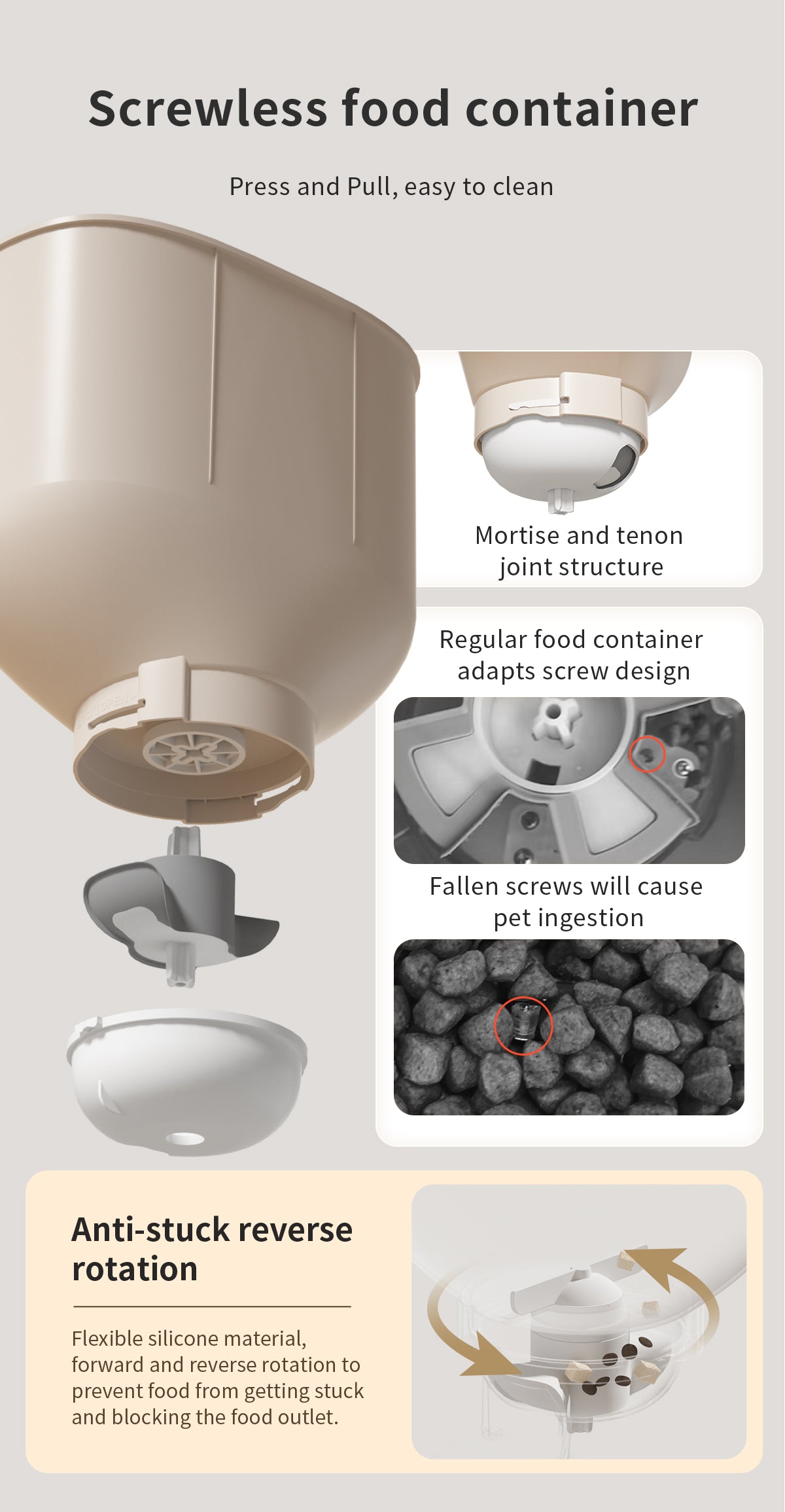 Petwant Smart Feeder 4.5L with built-in Camera Wifi APP Control