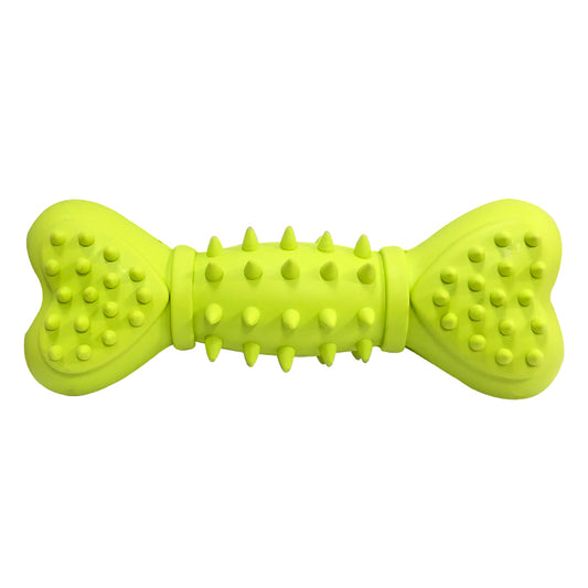 Dog Chewing Rubber Toy - Green Bone