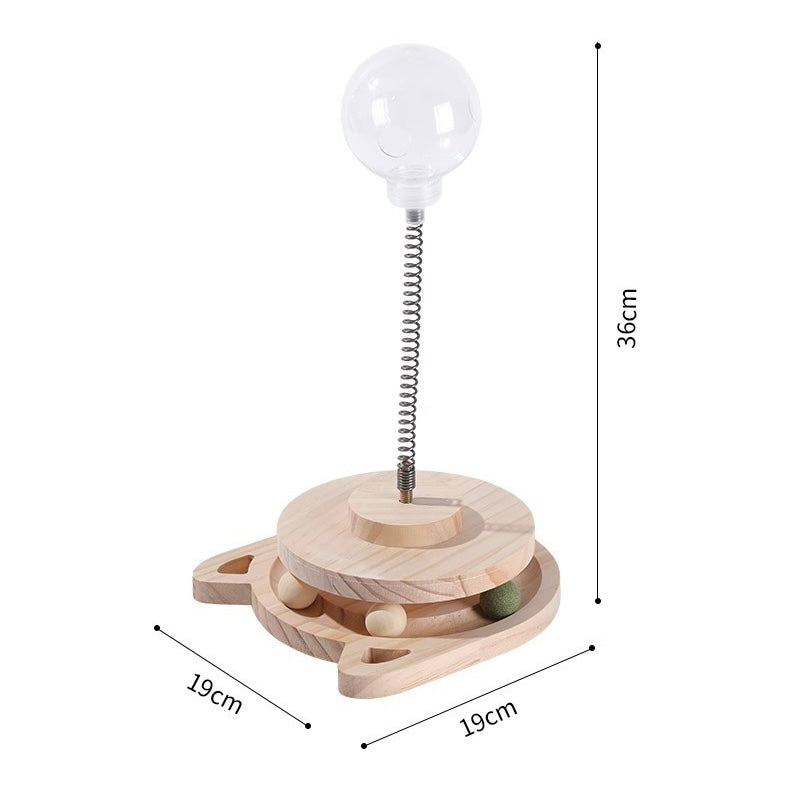 Cat Treat Dispenser Spring Ball Toy