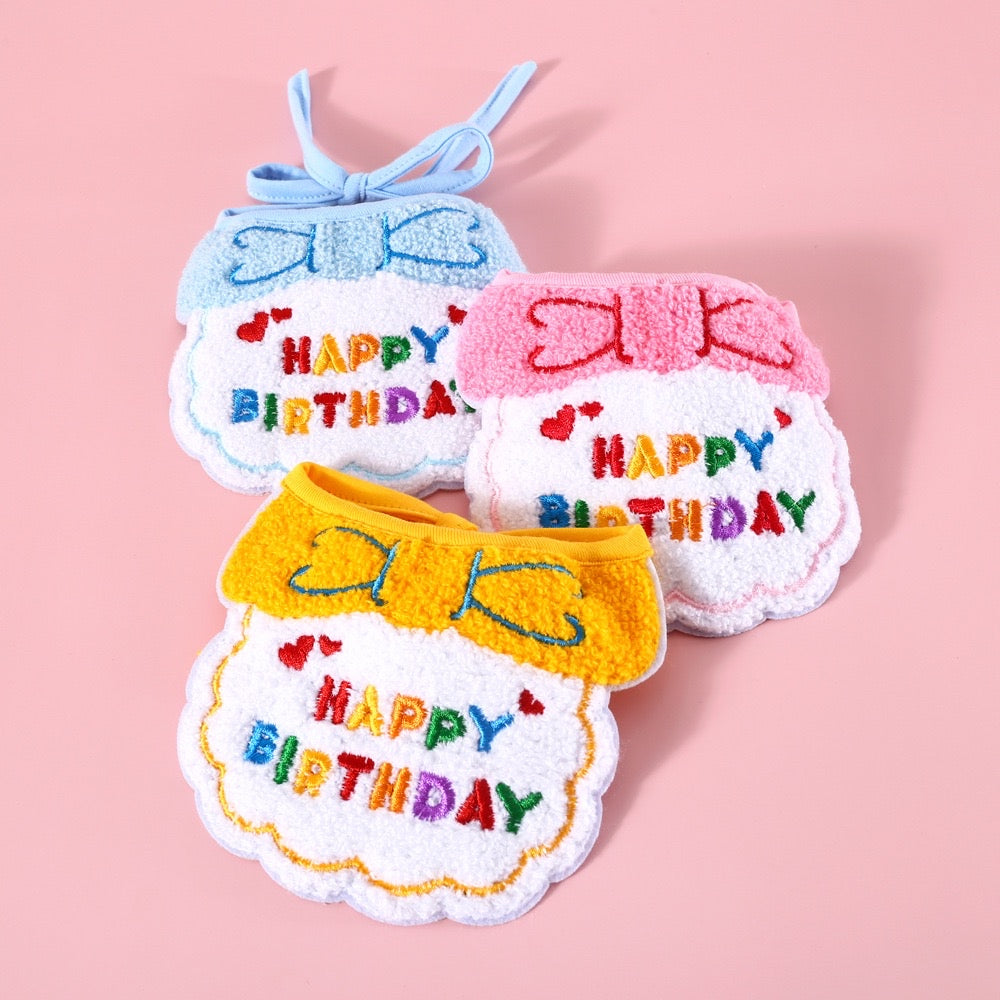 Pet Happy Birthday Bandana