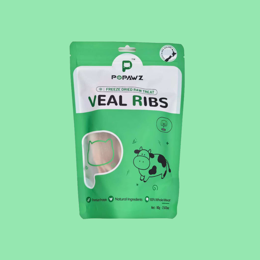Popawz Freeze dried veal ribs 50g