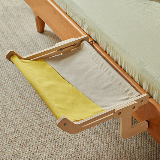 Cat Window Bedside Hammock - Yellow & Grey