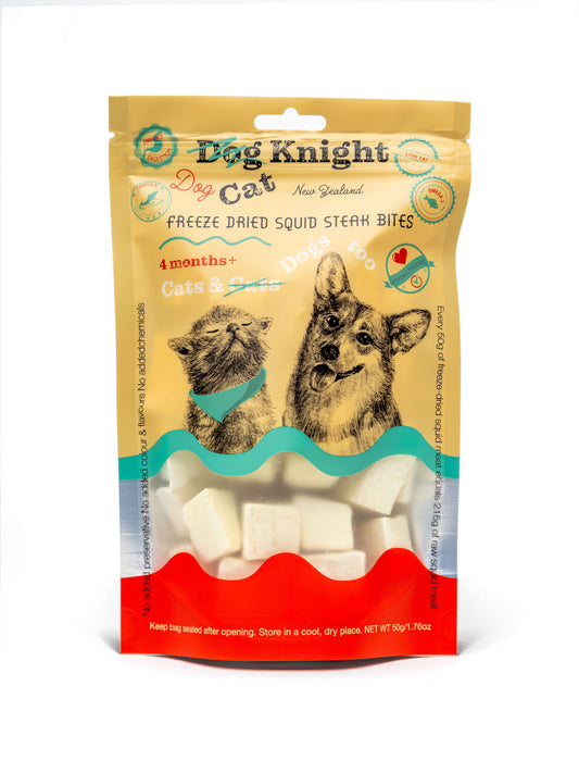 Dog Knight Pet Treat Squid Bites 50g