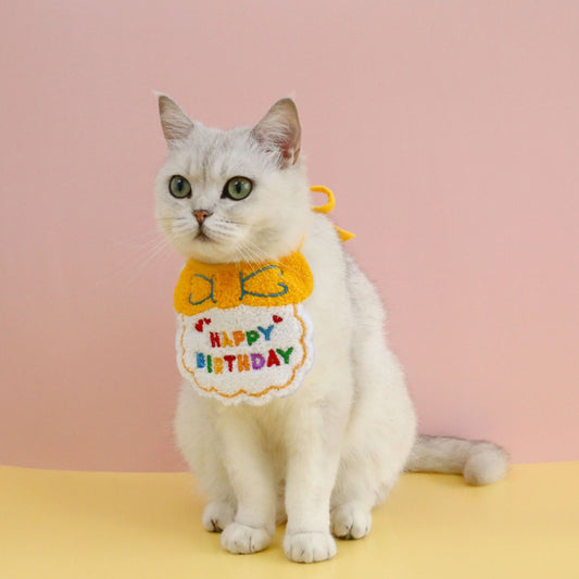 Pet Happy Birthday Bibs