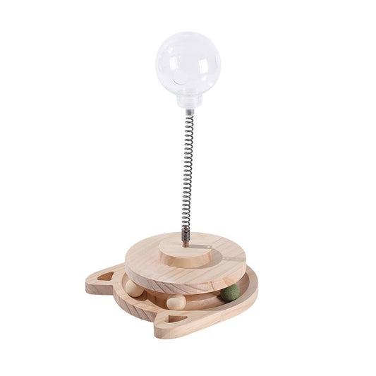 Cat Treat Dispenser Spring Ball Toy