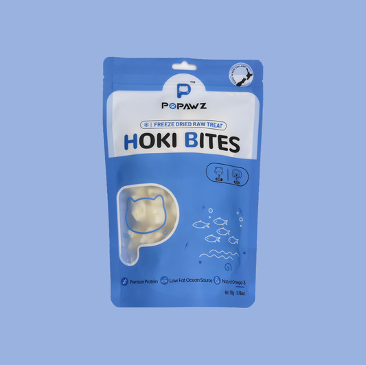 Popawz Freeze Hoki fish bites 50g