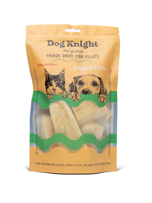 Dog Knight Freeze Dried Ling Fish Fillet 100g