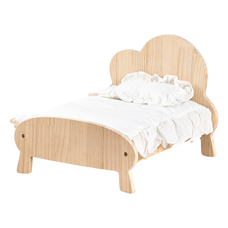 Pet 4 Legs Wooden Bed with Beddings