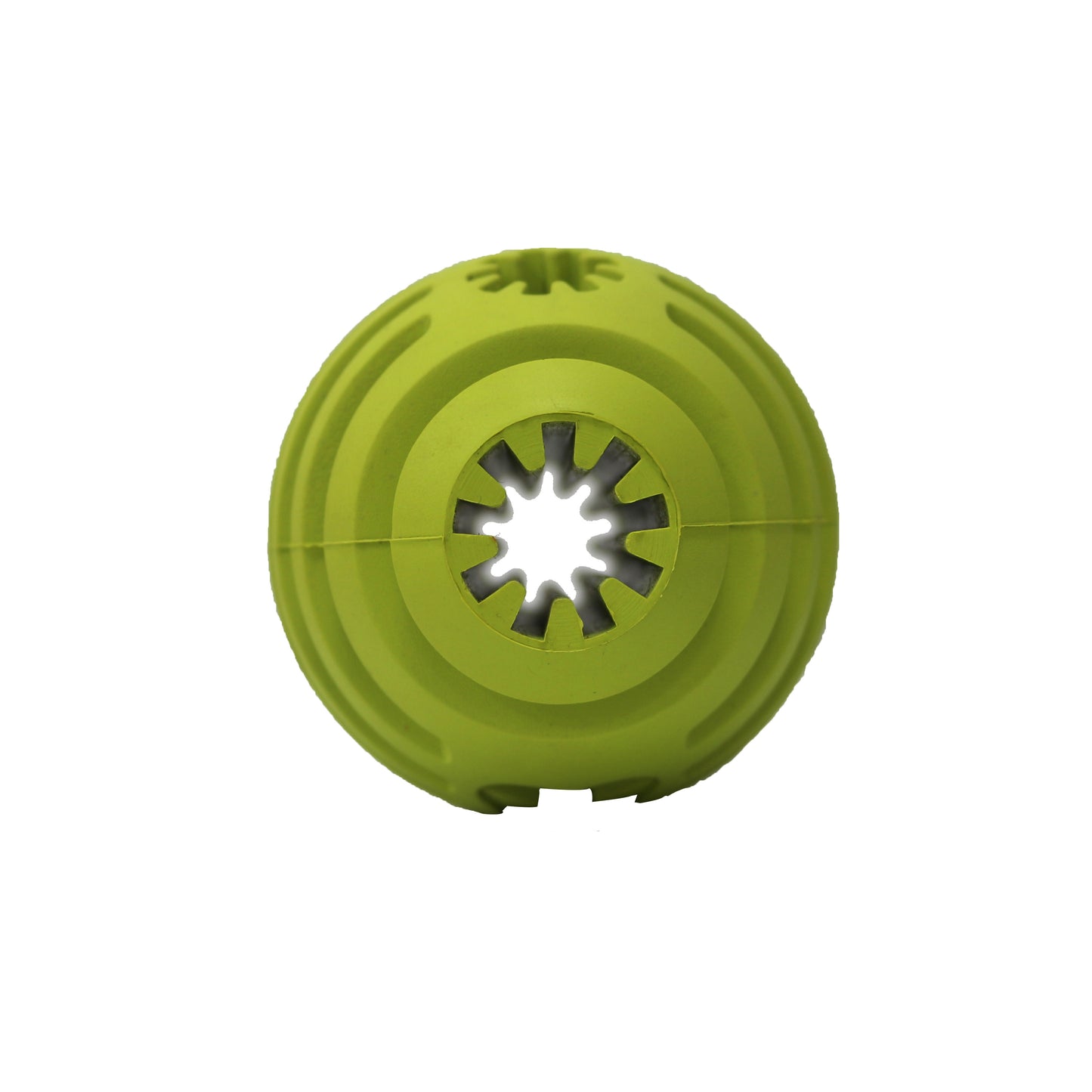 Dog Rubber Chewing Toy - Green Rugby