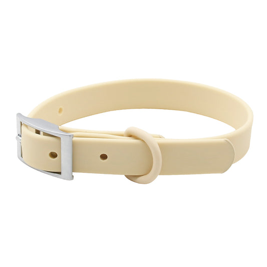 Dog Waterproof PVC Collar - Sand